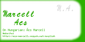 marcell acs business card