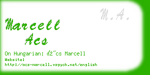 marcell acs business card